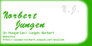 norbert jungen business card